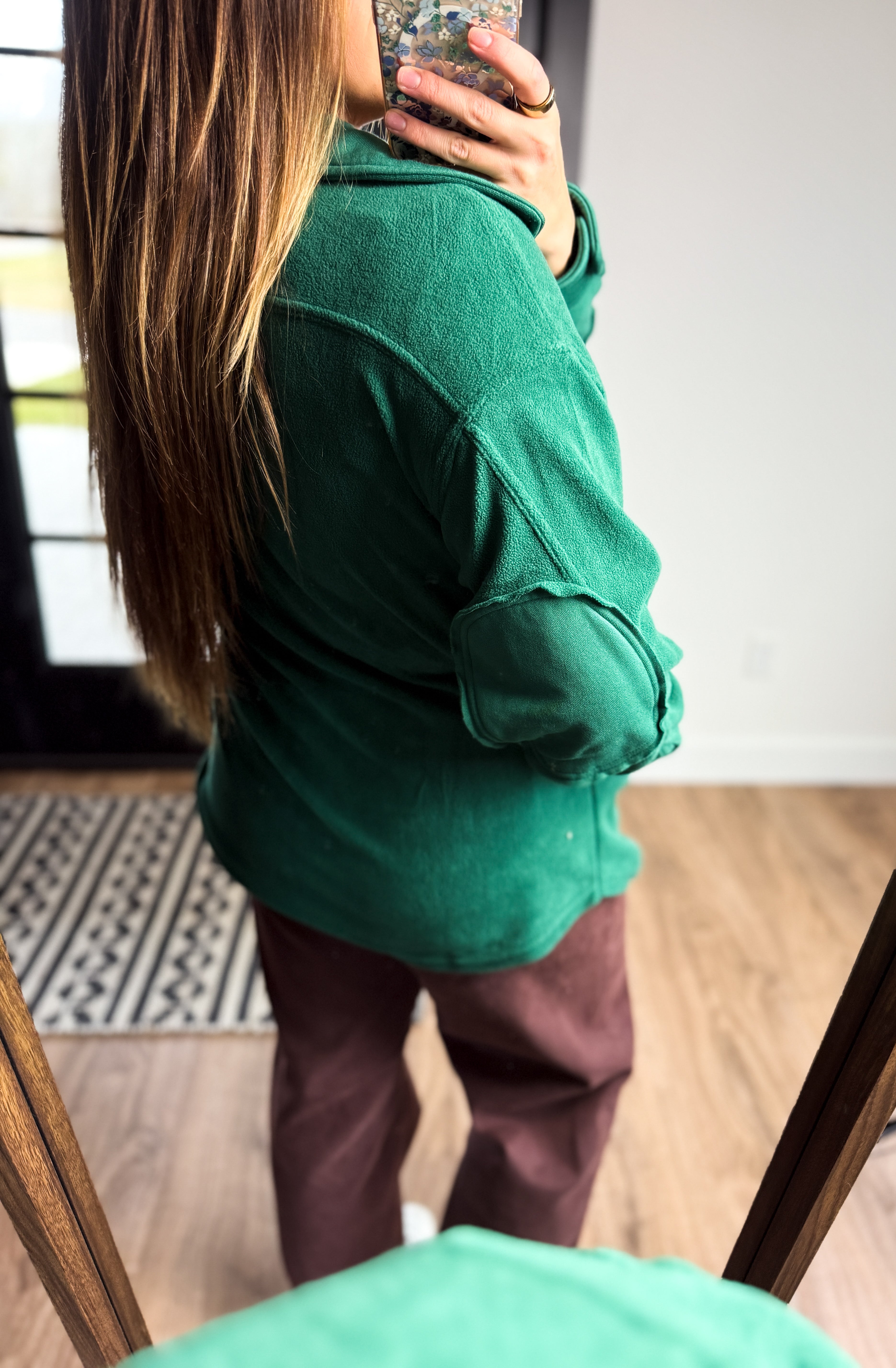 **DOORBUSTER** Shannon Oversized Fleece Shacket - Green