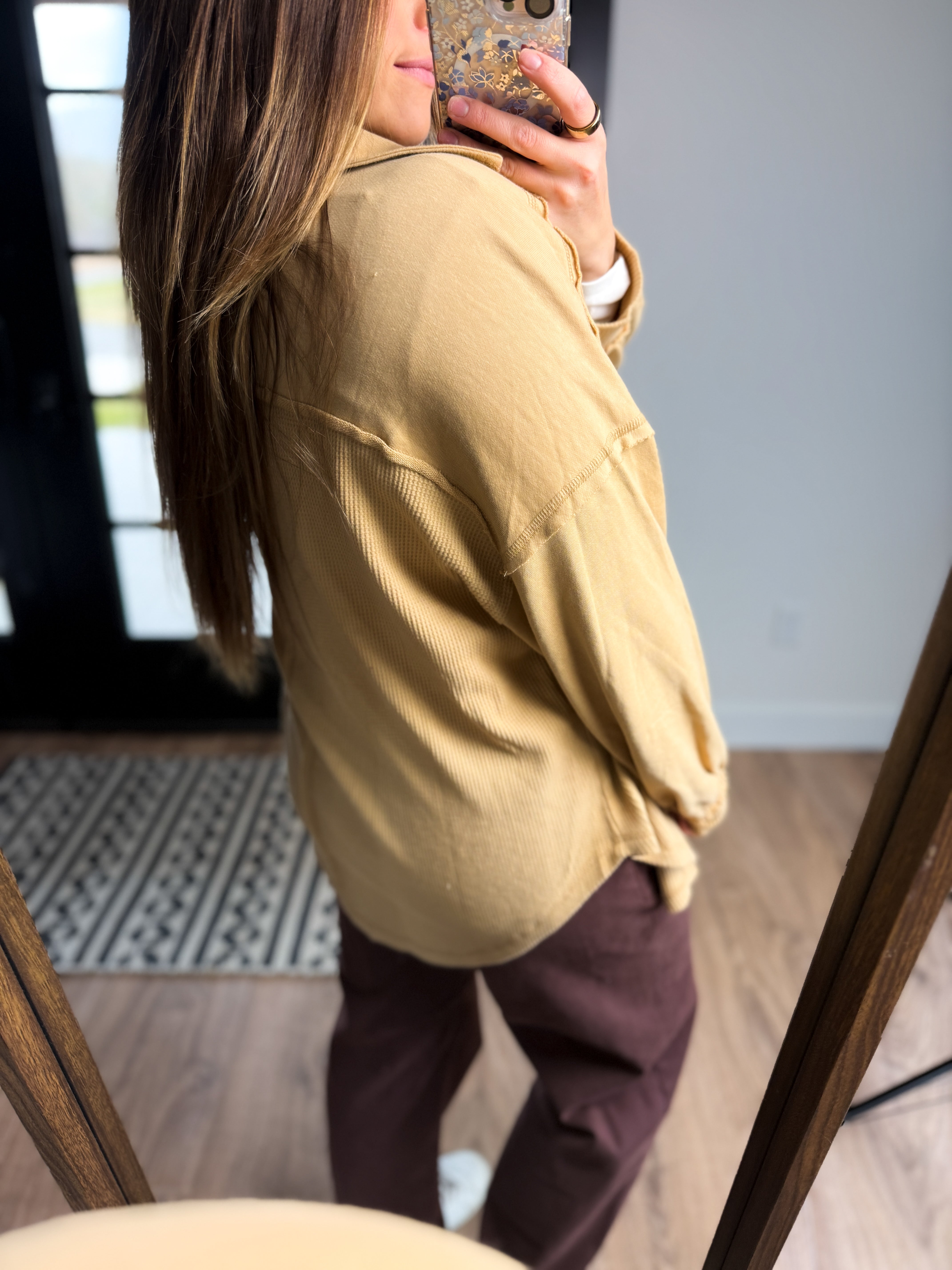 Judie Button Up - Oat