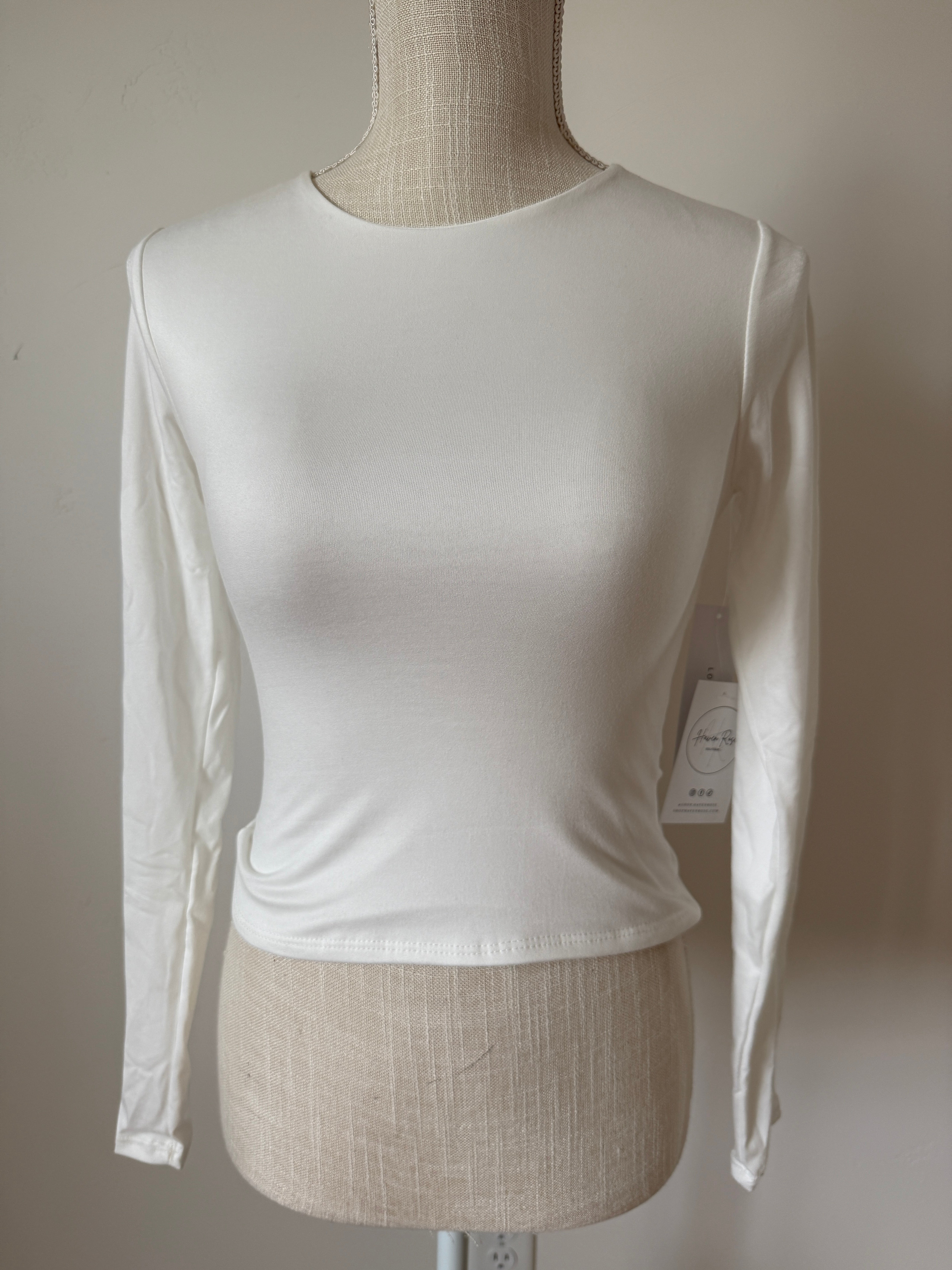 Kimmy Brushed Knit Top - Ivory