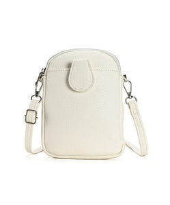 Vegan Leather Mini Crossbody - Ivory