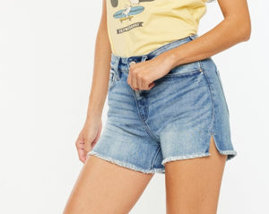 Ella High Rise Shorts - Medium Wash