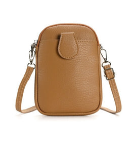 ** DOORBUSTER ** Vegan Leather Mini Crossbody - Camel