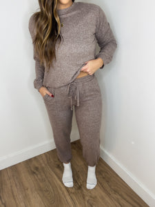 ** DOORBUSTER** Oh So Cozy Joggers - Brown