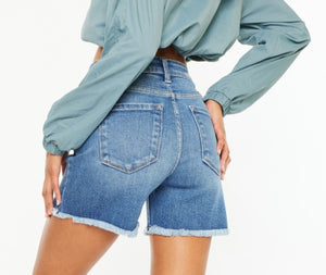 Eden High Rise Shorts - Medium Wash