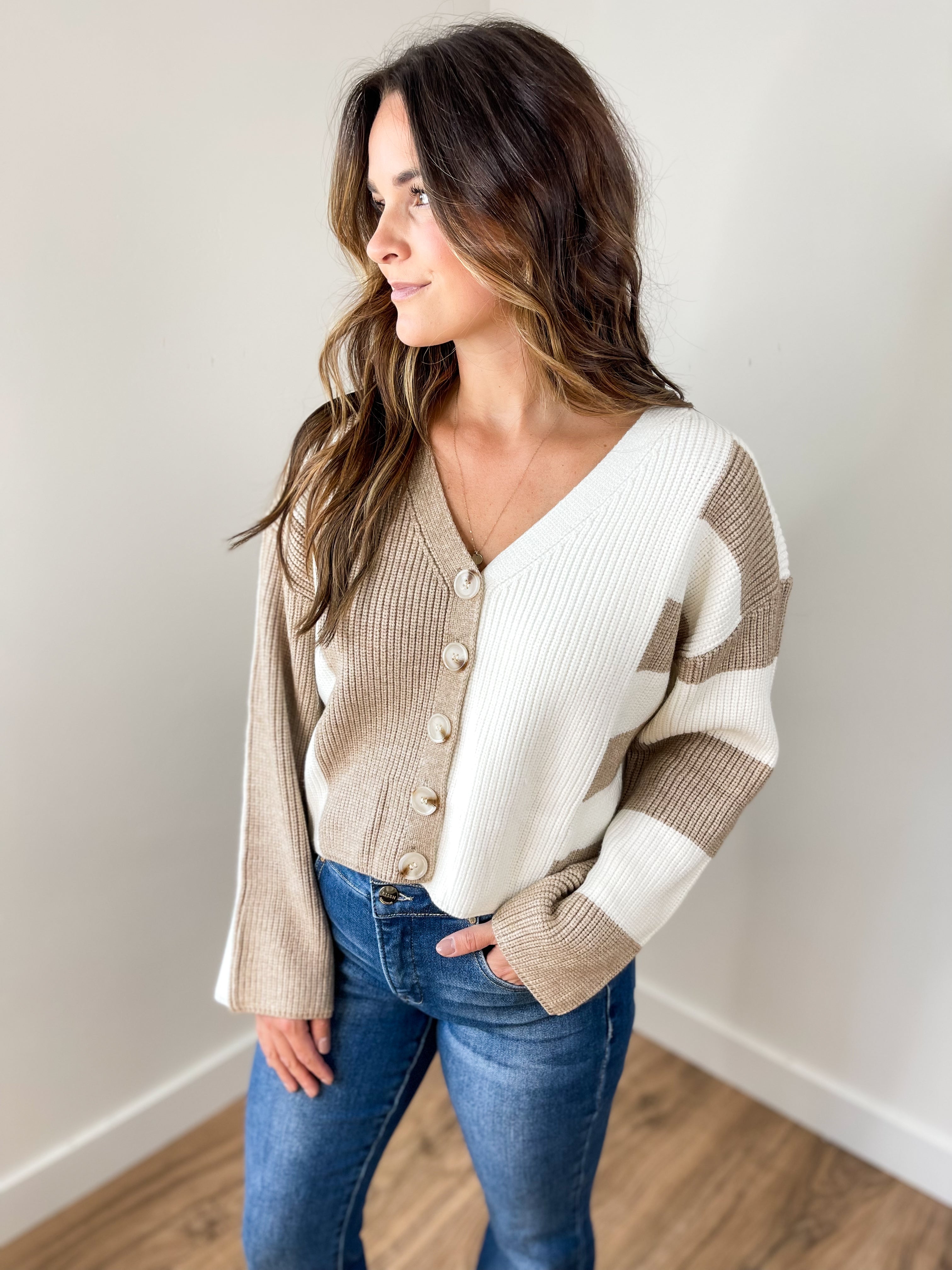 Trista Button Down Cardigan