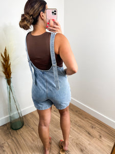 Dana Washed Denim Overalls