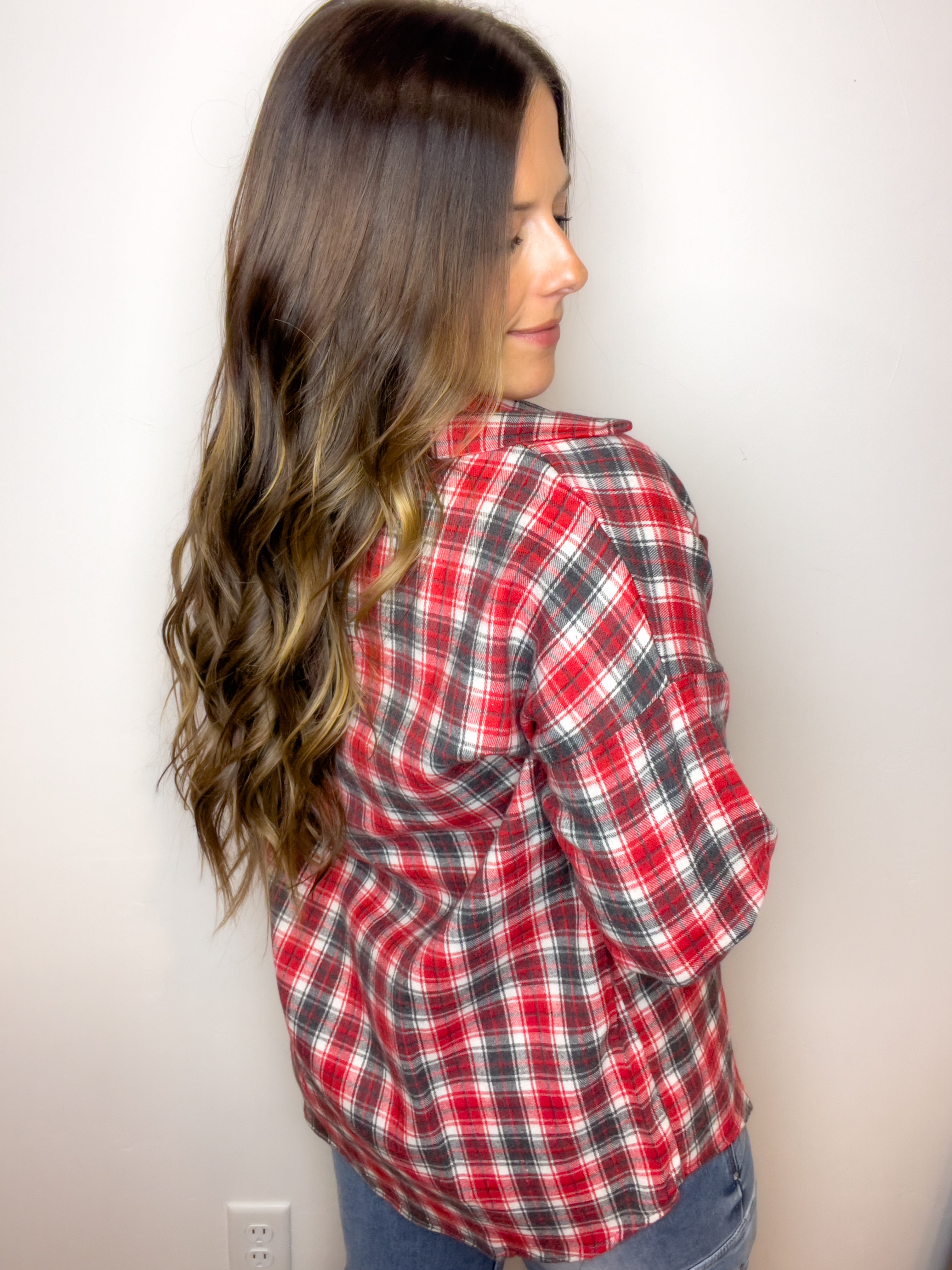 **DOORBUSTER** Plaid Button Up