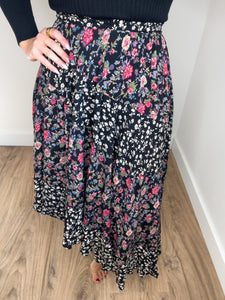 Francesca Floral Asymmetrical Skirt