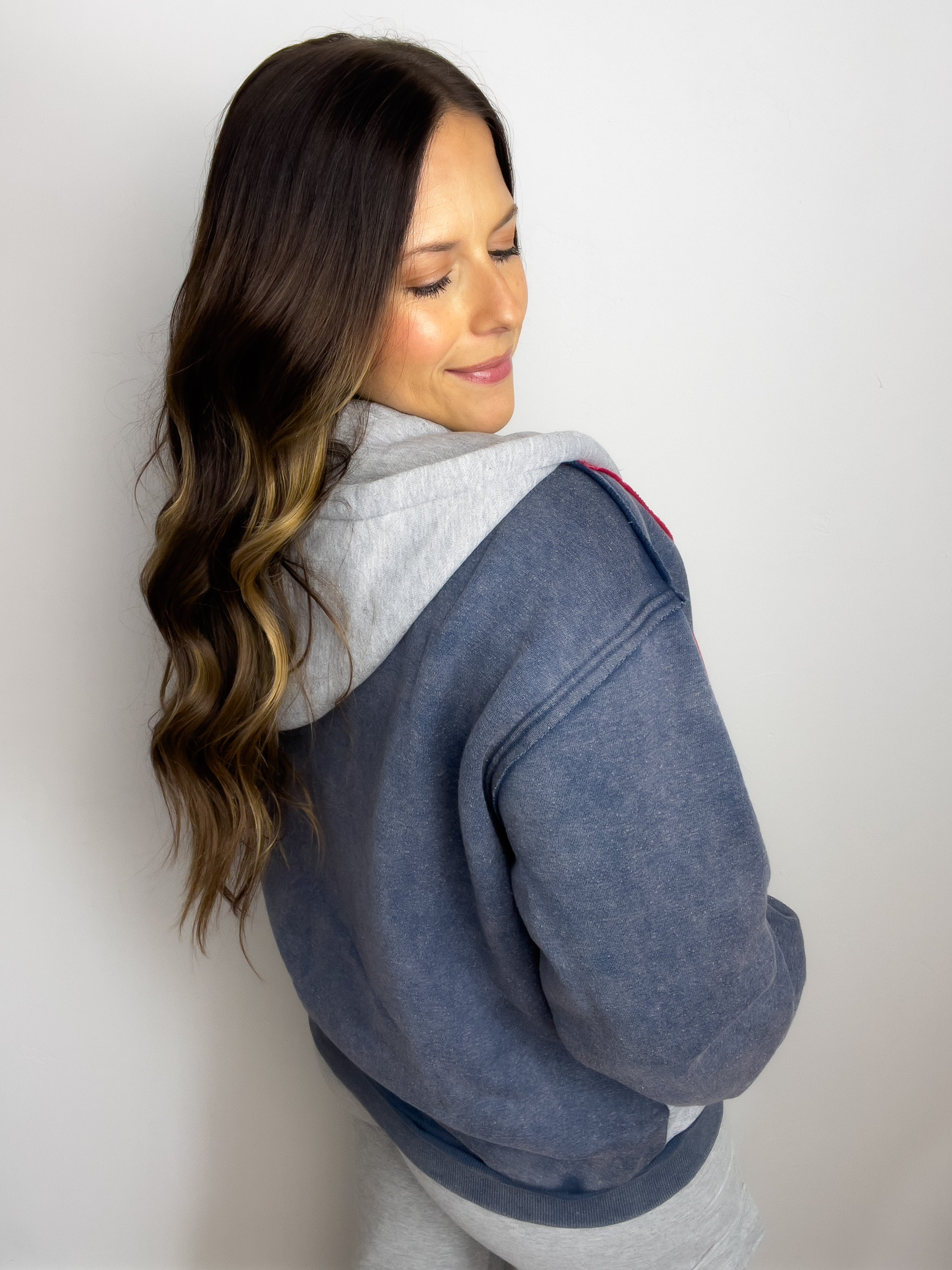 Colorblock Sherpa Corduroy Zip-up Jacket