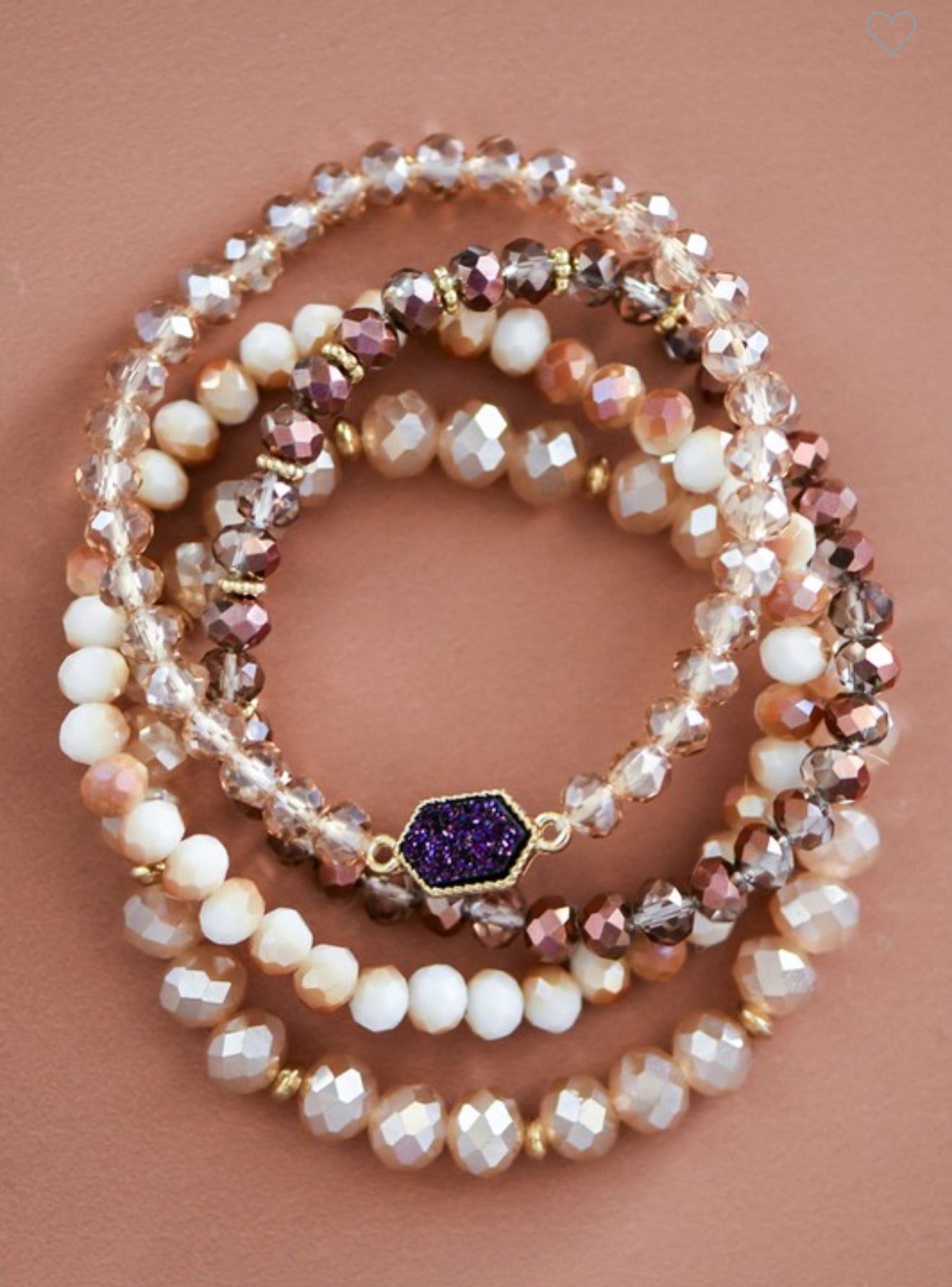 Beaded Stretch Stack Bracelet Set