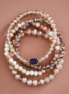 Beaded Stretch Stack Bracelet Set