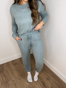 ** DOORBUSTER ** Oh So Cozy Joggers - Ash Jade