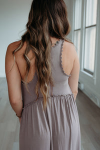 Audrey Maxi Dress - Taupe Gray