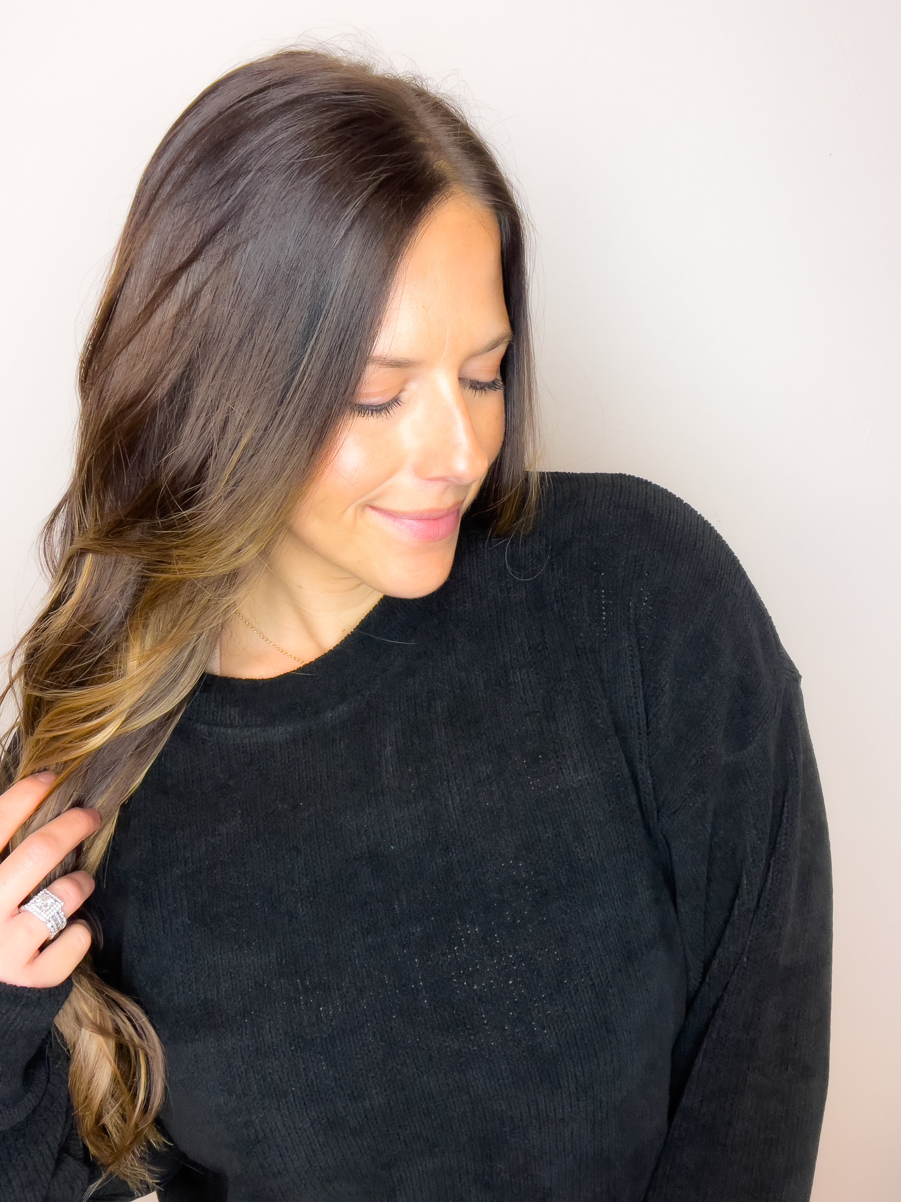 **DOORBUSTER** Crew Neck Sweatshirt - Black