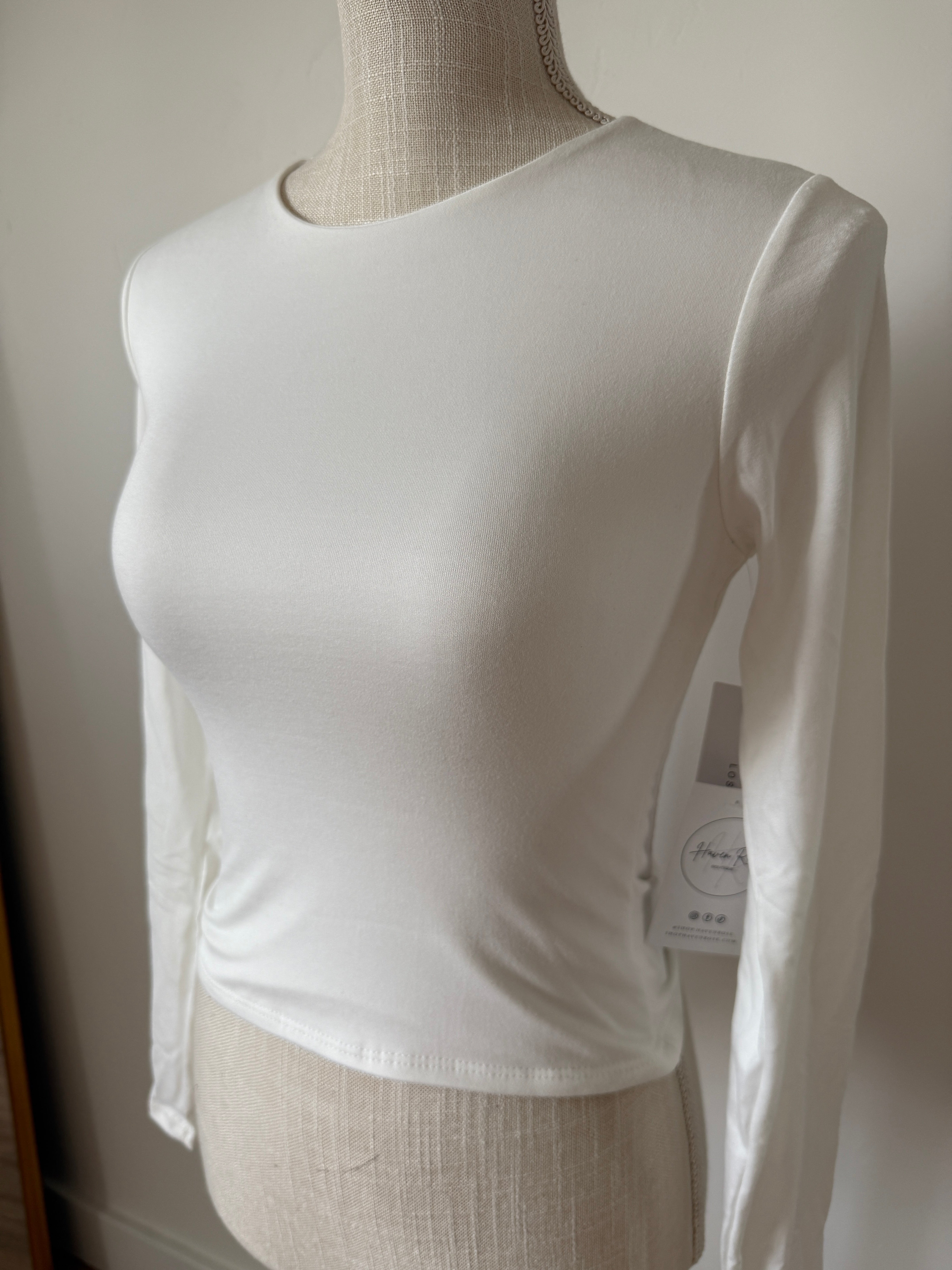 Kimmy Brushed Knit Top - Ivory