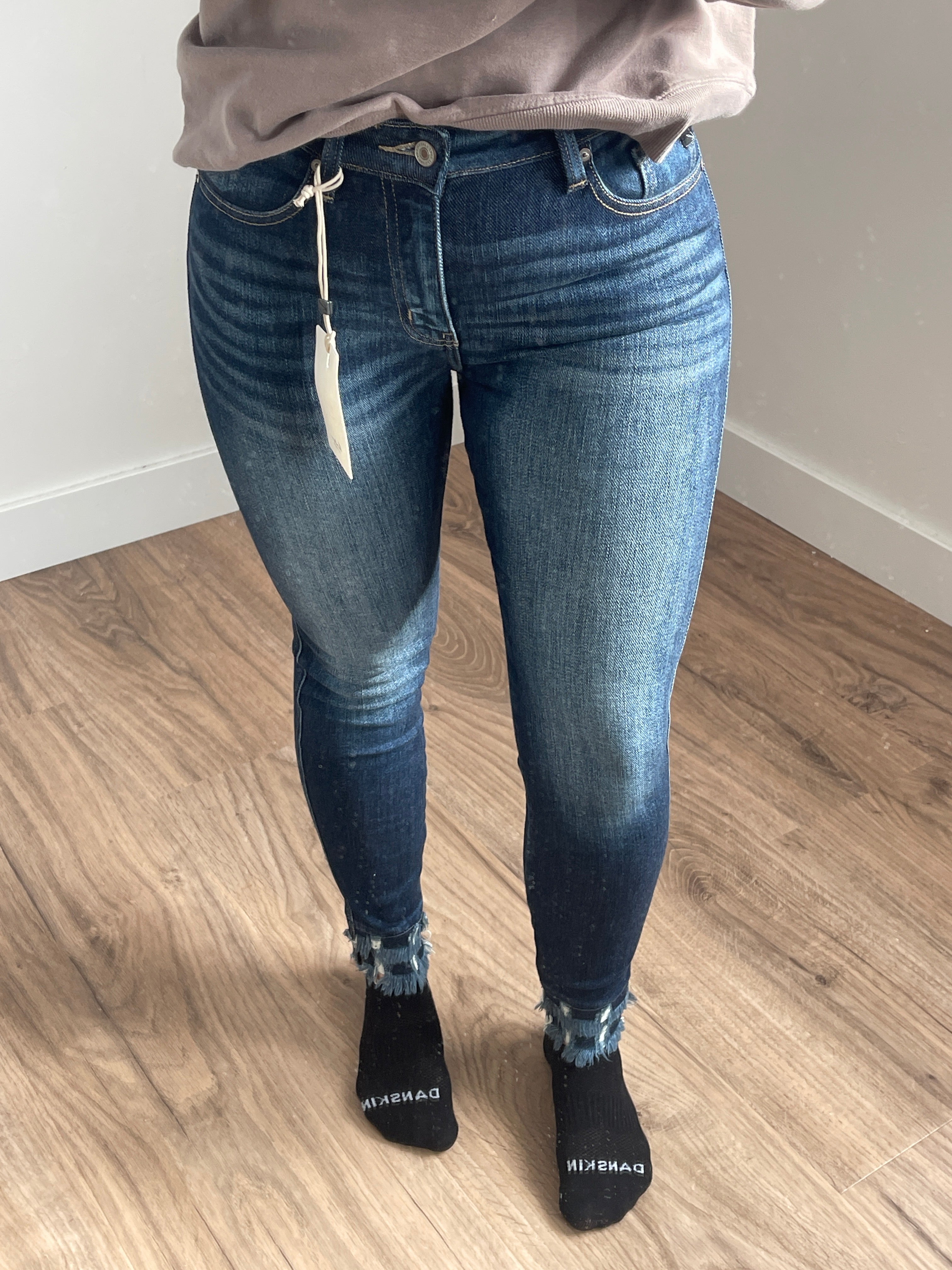 Camila High Rise Ankle Skinny Jeans - Dark Wash