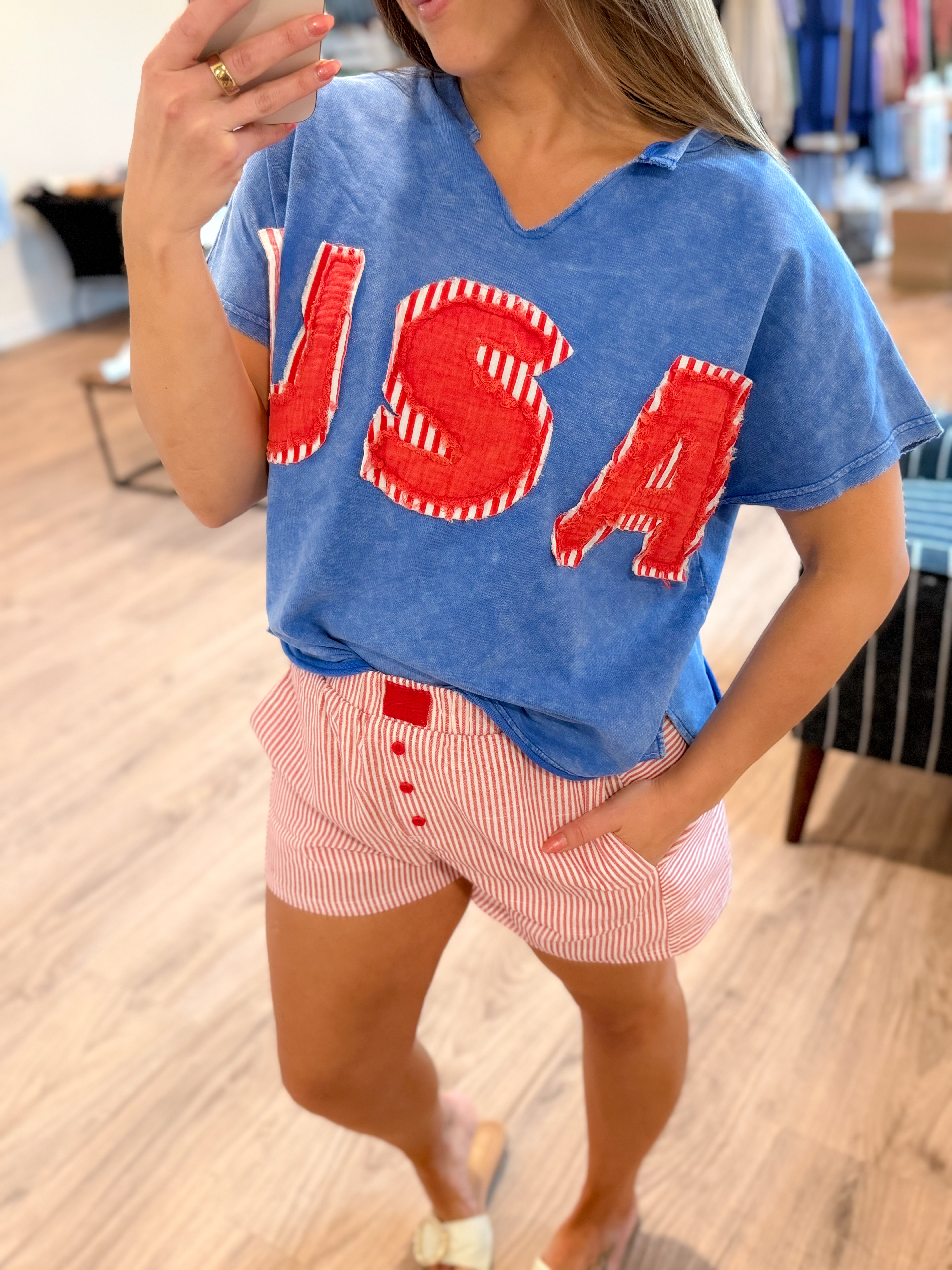USA Mineral Washed Top