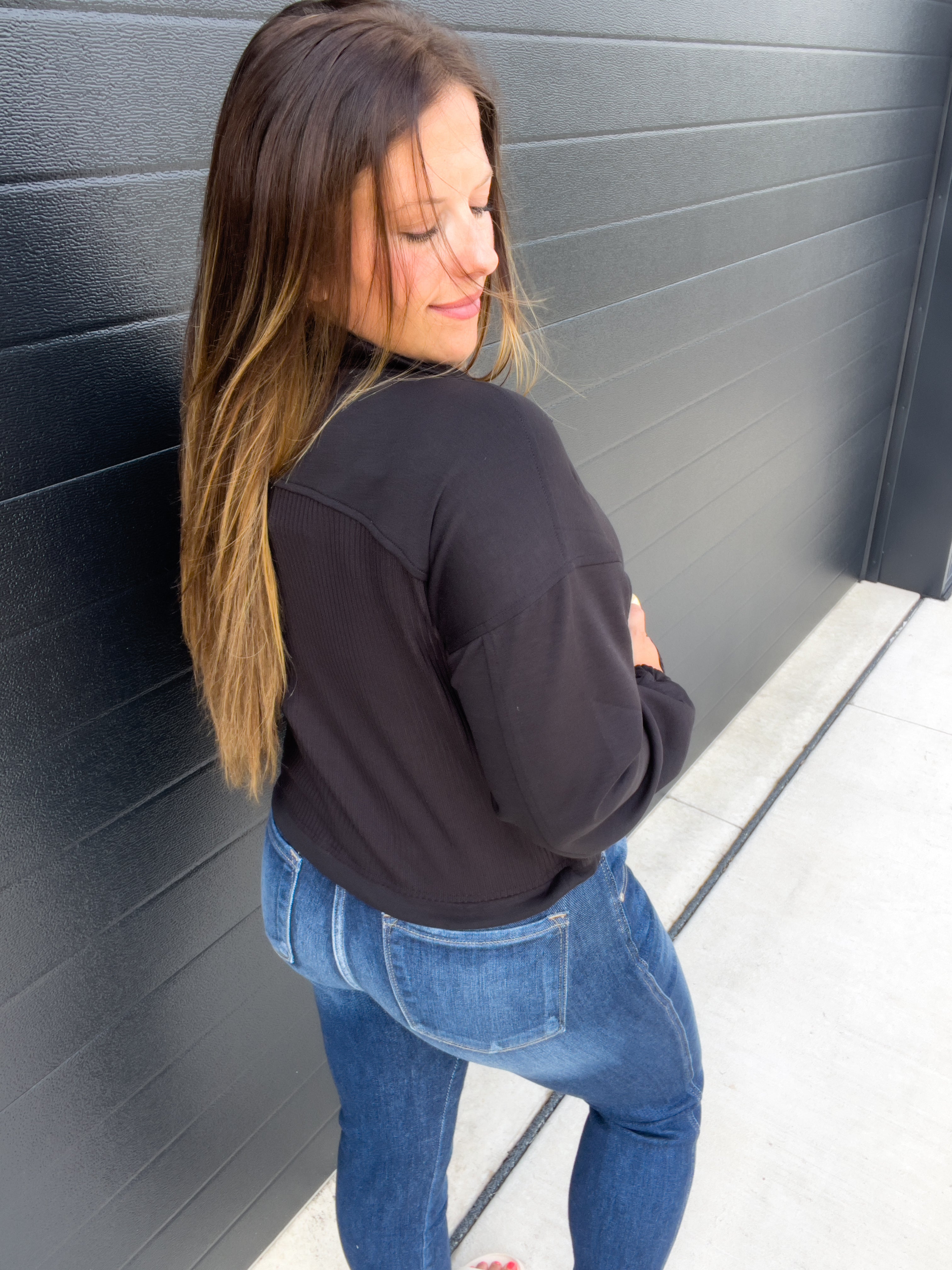 Scuba Half Zip Pullover - Black