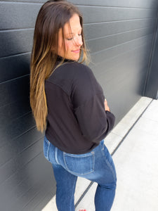 Scuba Half Zip Pullover - Black