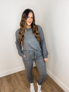 ** DOORBUSTER ** Oh So Cozy Joggers - Ash Black