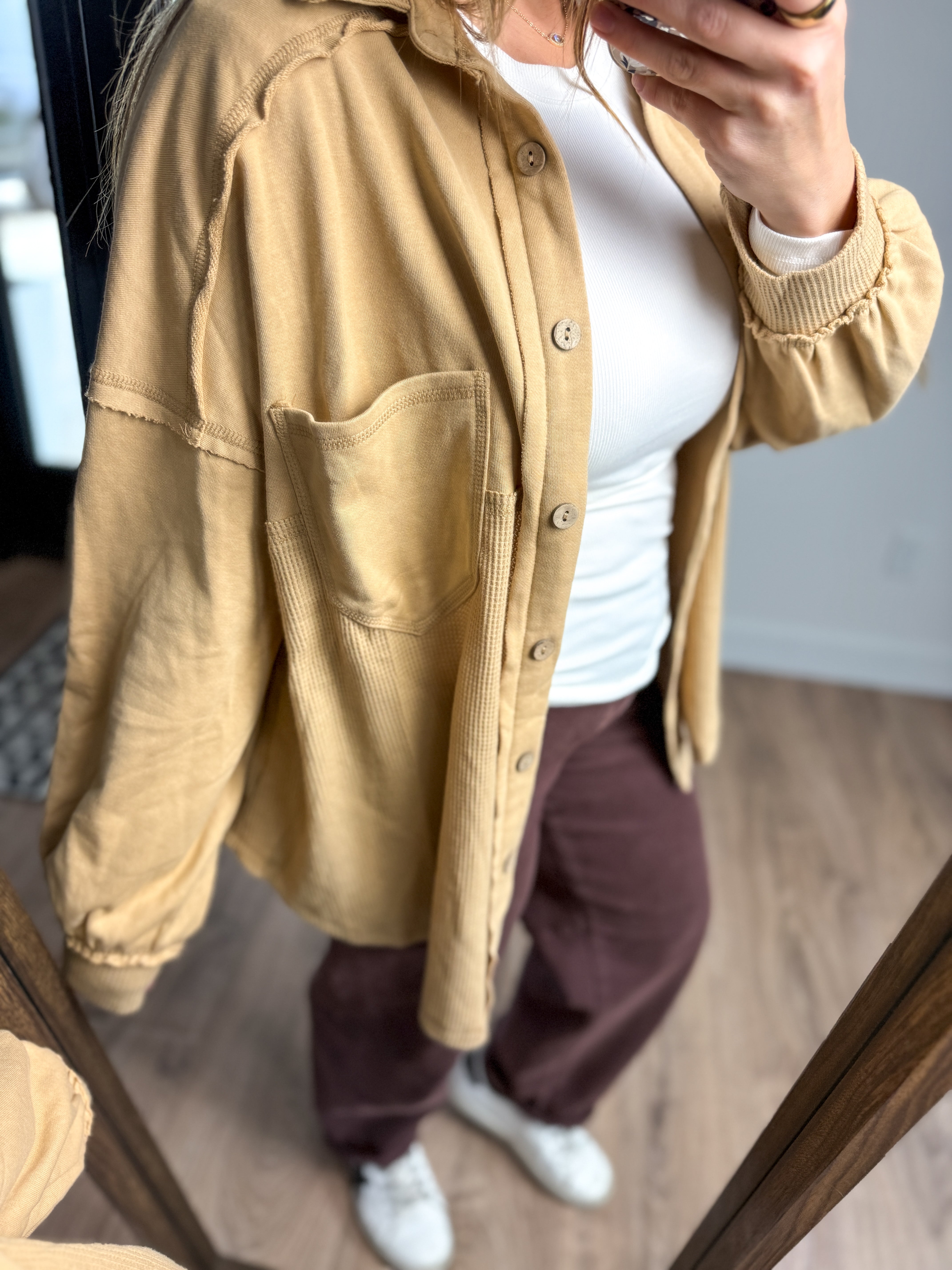 Judie Button Up - Oat