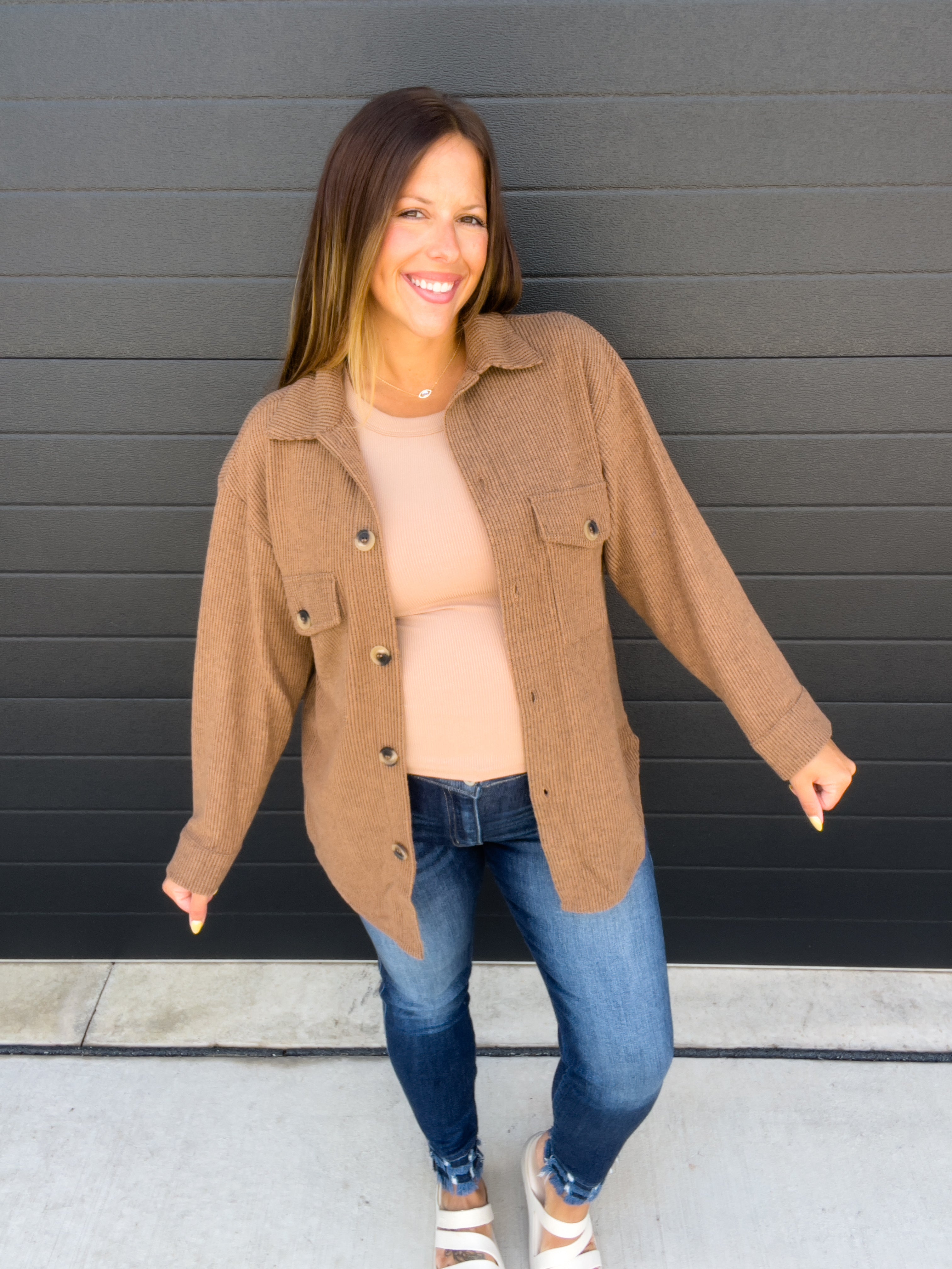 Cozy Oversized Shacket - Mocha