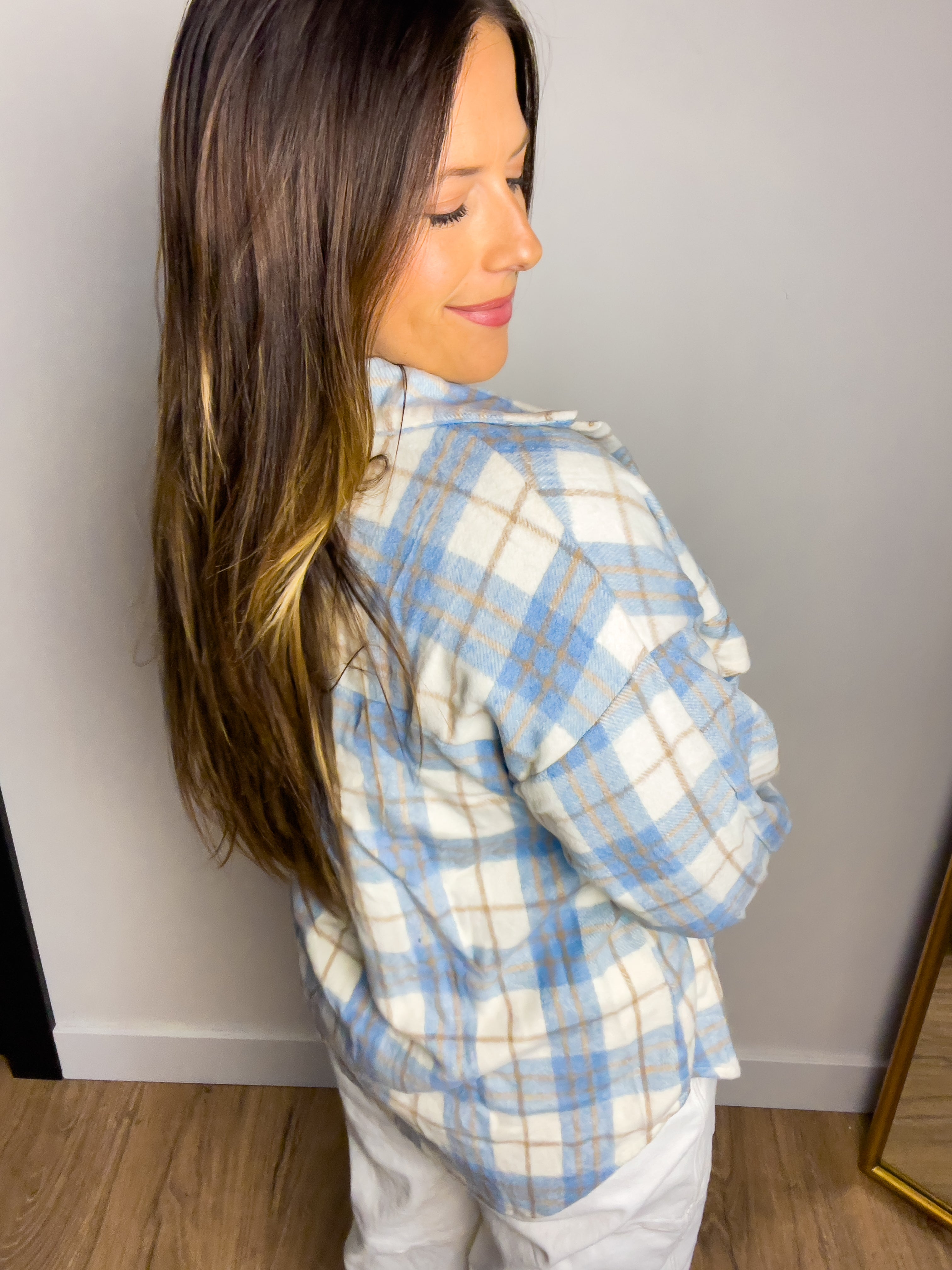 Jana Plaid Shacket