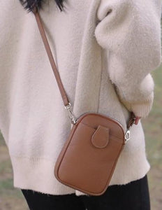 ** DOORBUSTER ** Vegan Leather Mini Crossbody - Camel