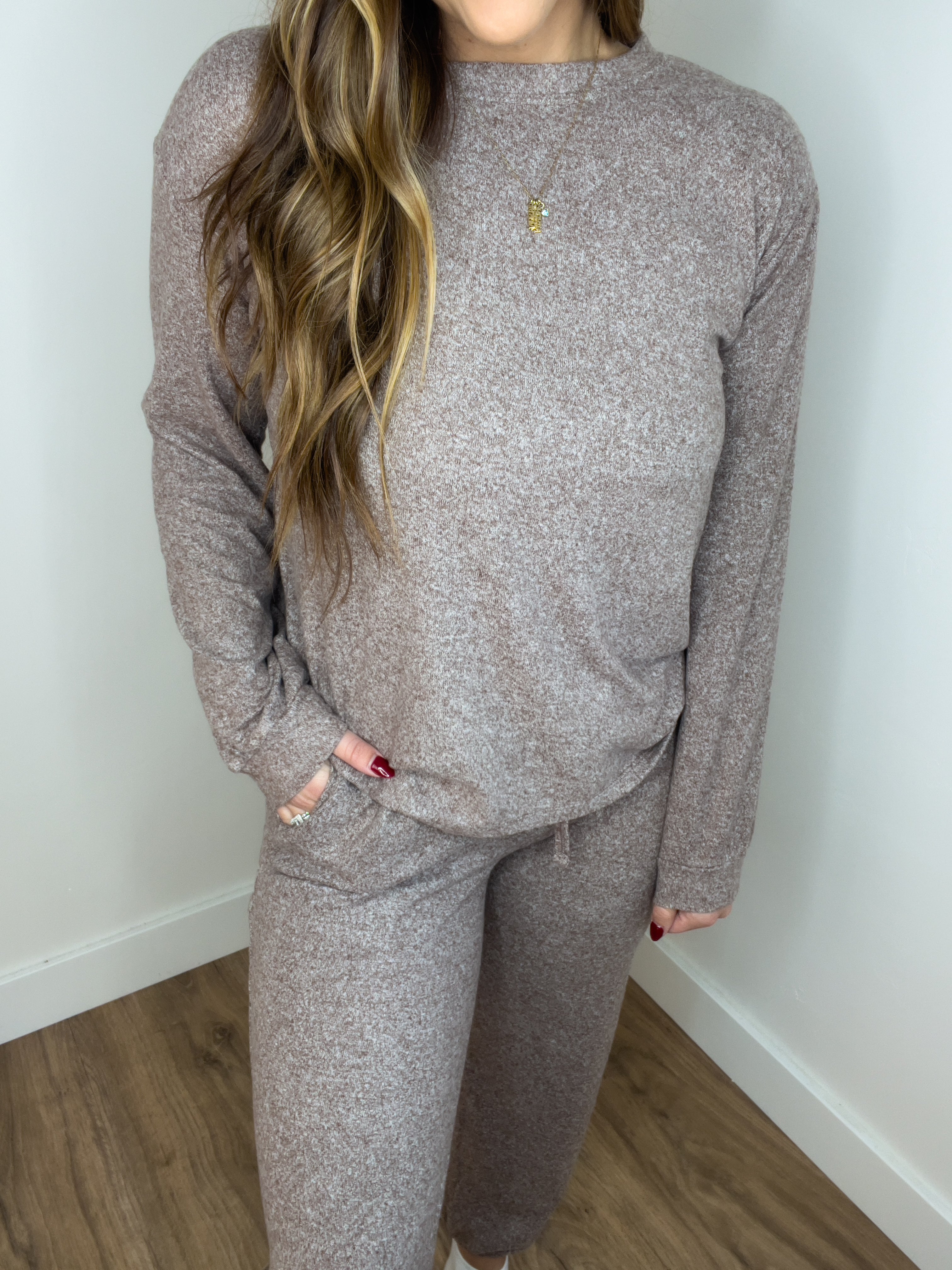 ** DOORBUSTER** Oh So Cozy Long Sleeved Top - Brown