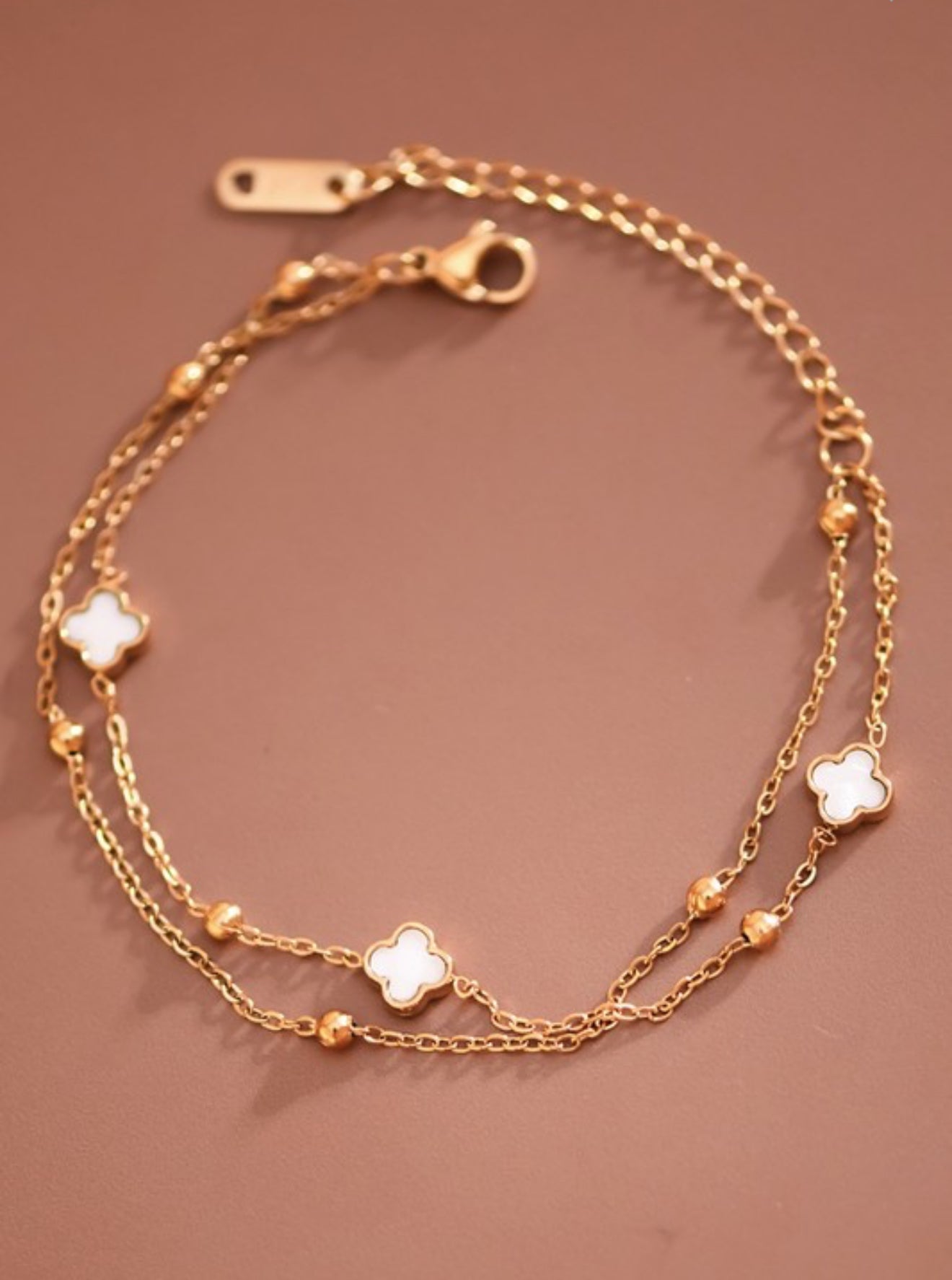 Clover Chain Bracelet - Gold