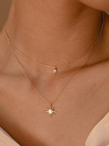Star Layered Necklace - Gold