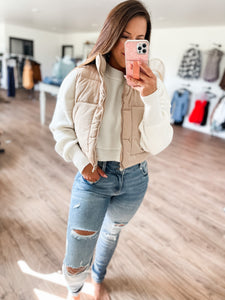 Paxton Puffer Vest - Khaki