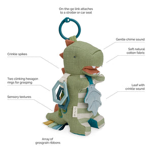 Link & Love™ Dino Activity Plush with Teether Toy