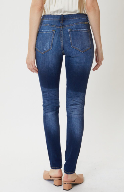 Kelli High Rise Super Skinny Jeans - Dark Wash