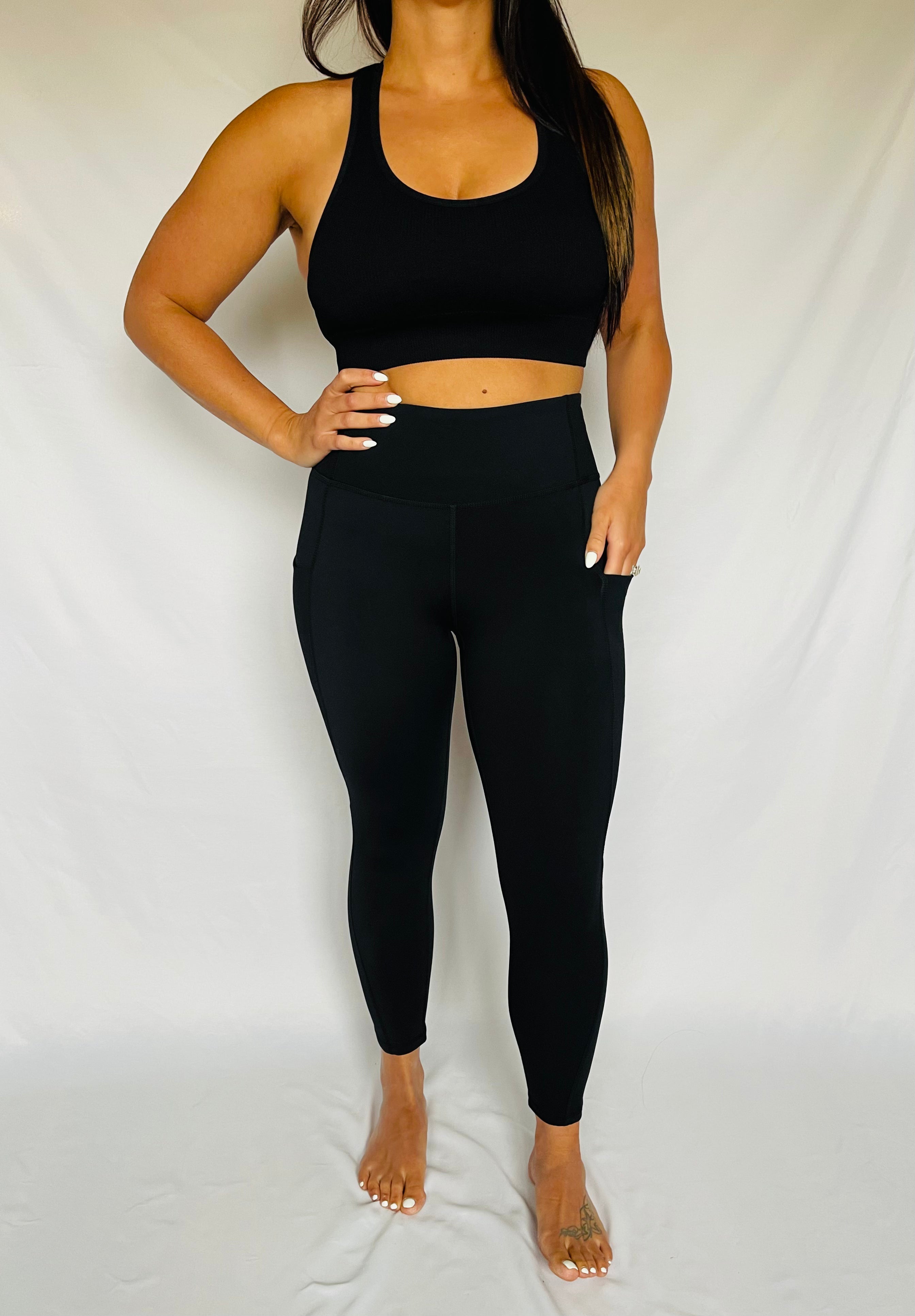 Black Roses Buttery Soft Leggings - Loral Boutique
