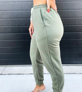 Jenny Drawstring Joggers - Green