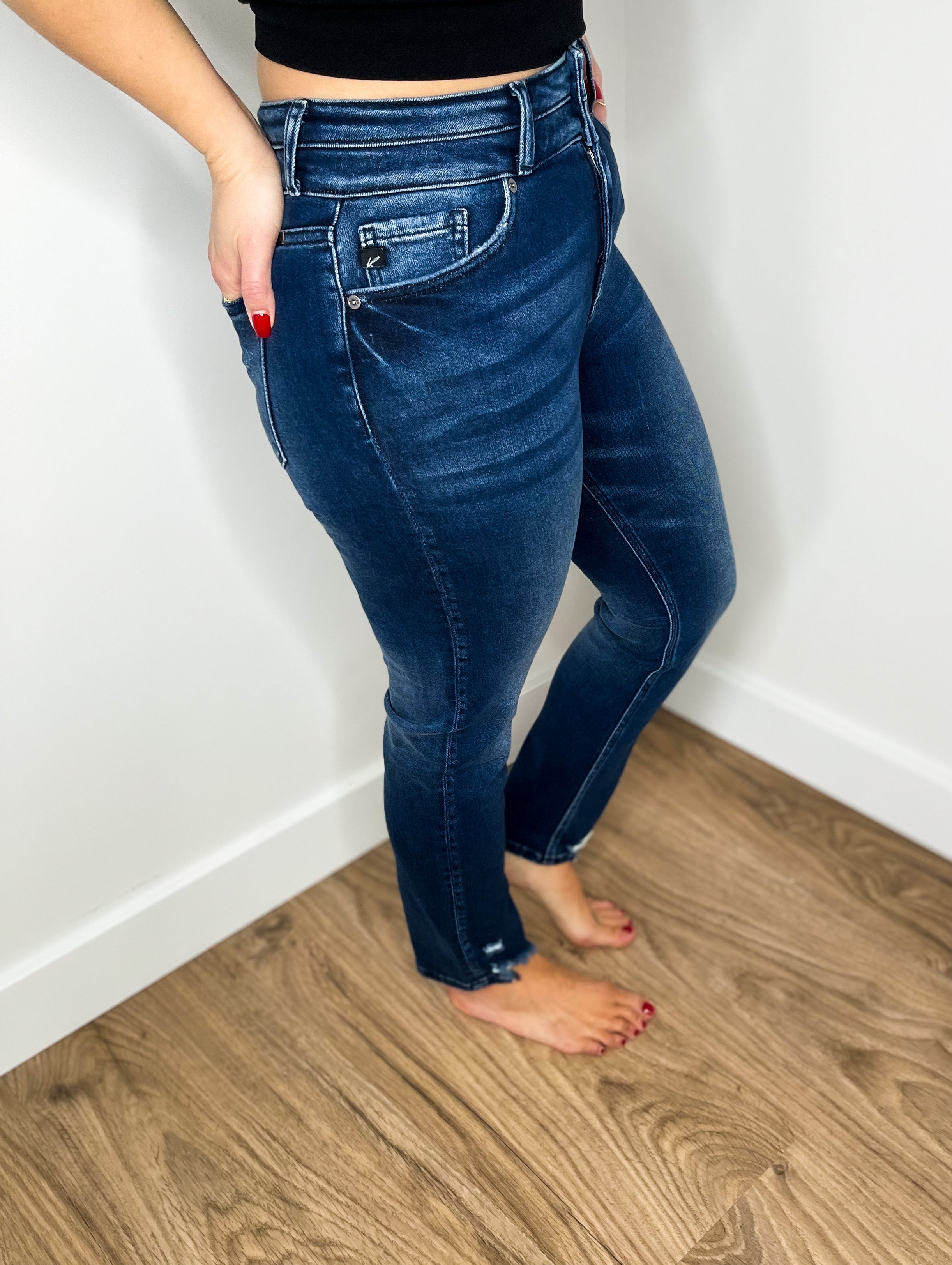 Hailey High Rise Straight Jeans