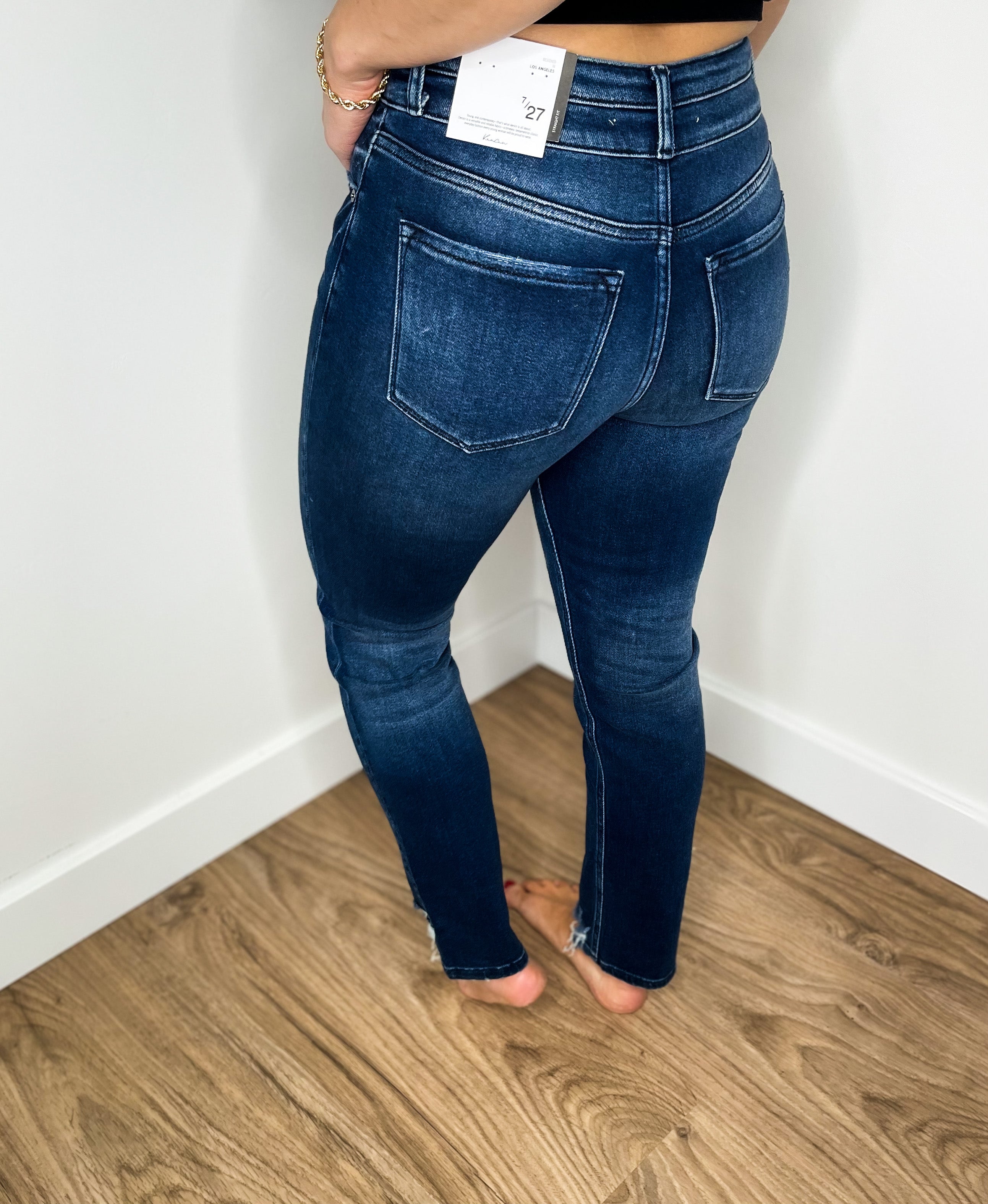 Hailey High Rise Straight Jeans