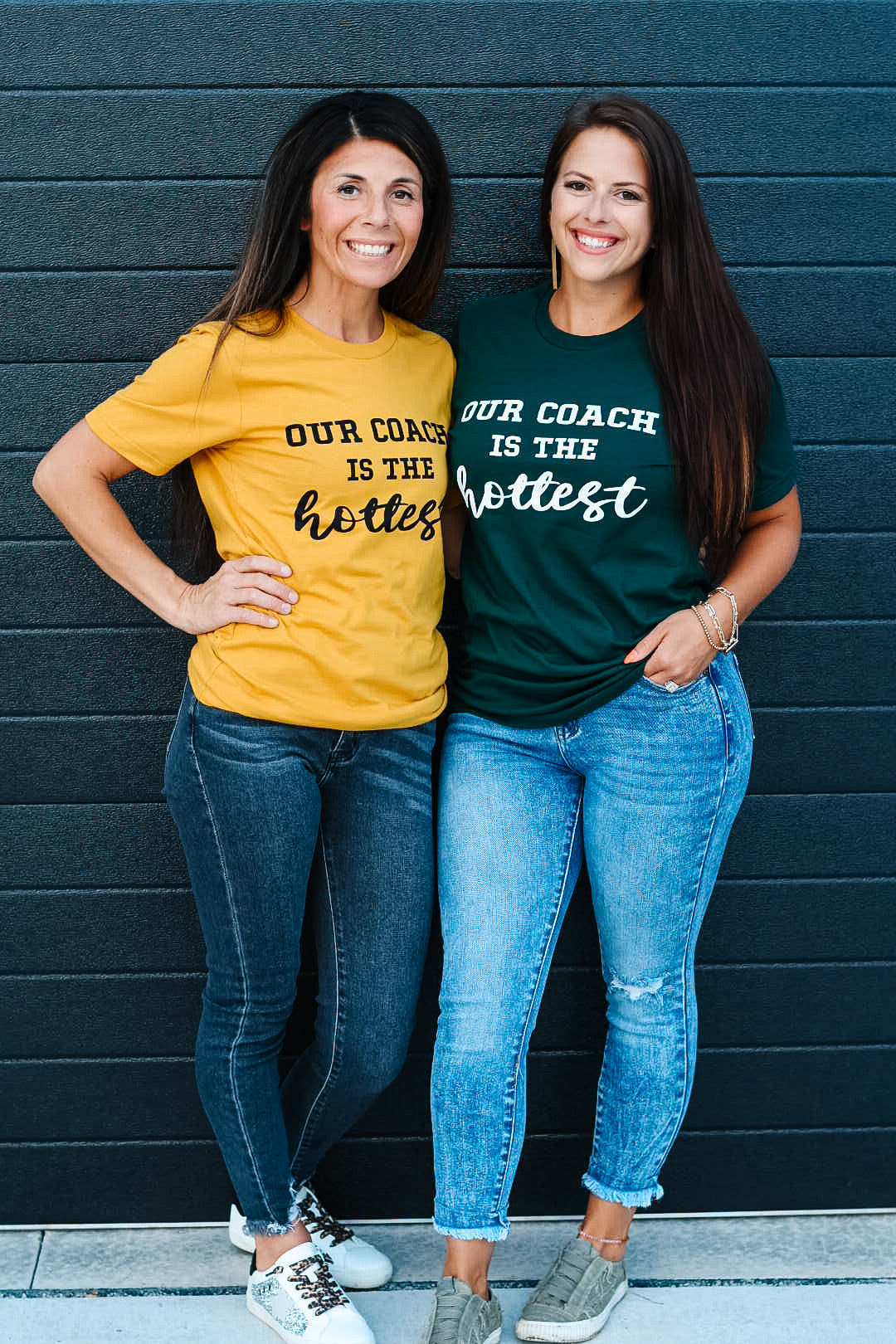 Curvy Our Coach Is The Hottest Tee - Mustard